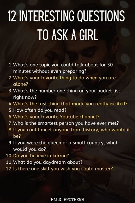 what to ask a girl|questions to impress a girl.